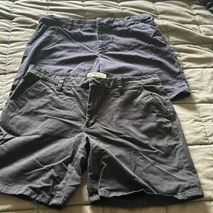 2 pair H&M shorts, size 12. One navy, one black.